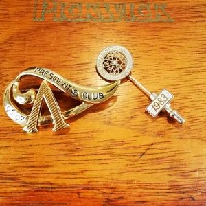 Pair of Vintage Avon President's Club Pins 1983 and '96-'97